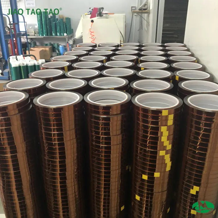 Polyimide tape 0.038mm x 10mm for sublimation heat transfer, PCB masking, and battery insulation.